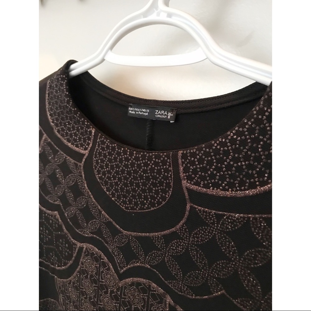 Beautiful black and rose gold embellished dress!